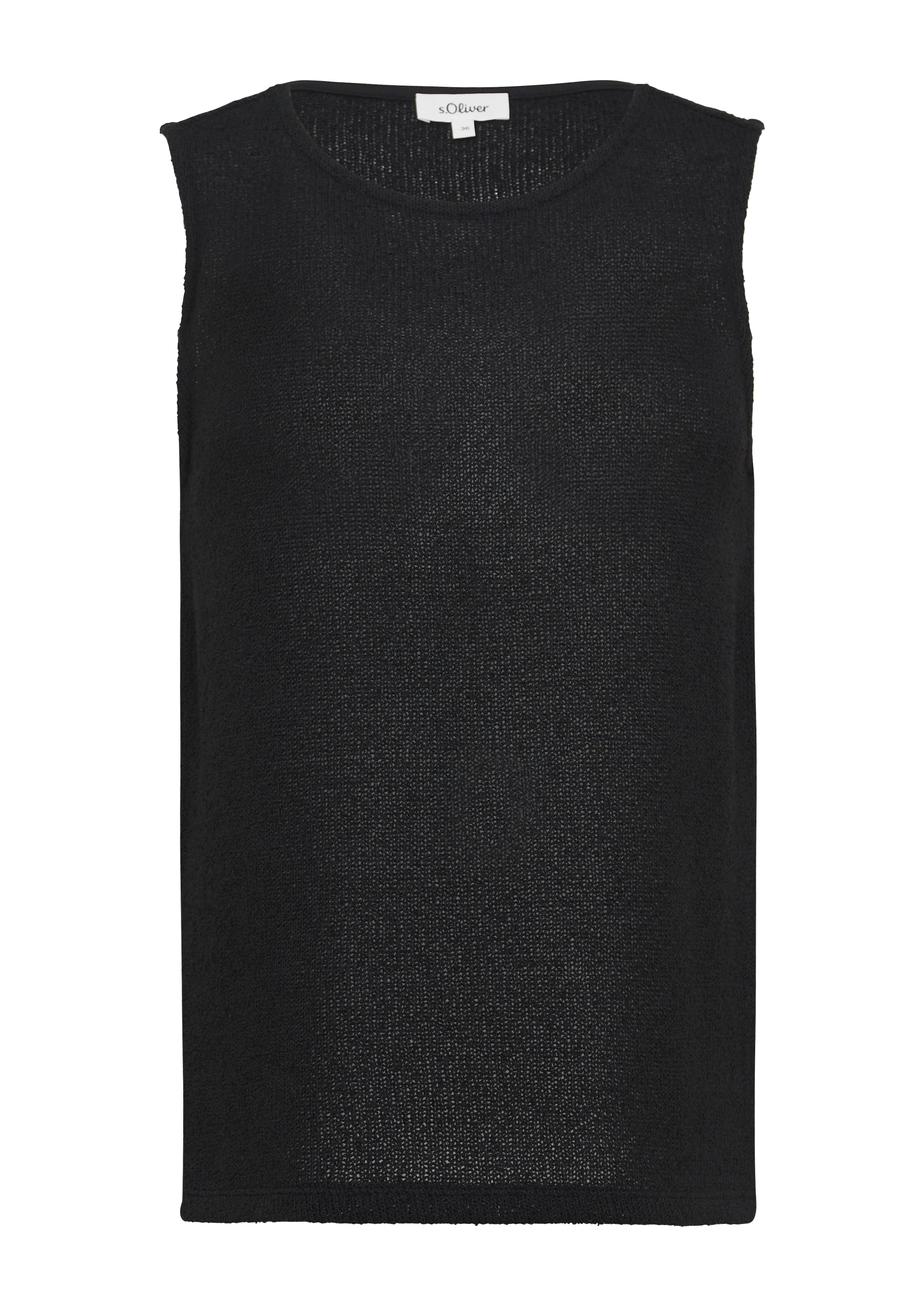 s.Oliver Stricktop in Schwarz: Vorderseite