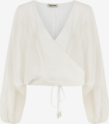 NOCTURNE Blouse in White: front