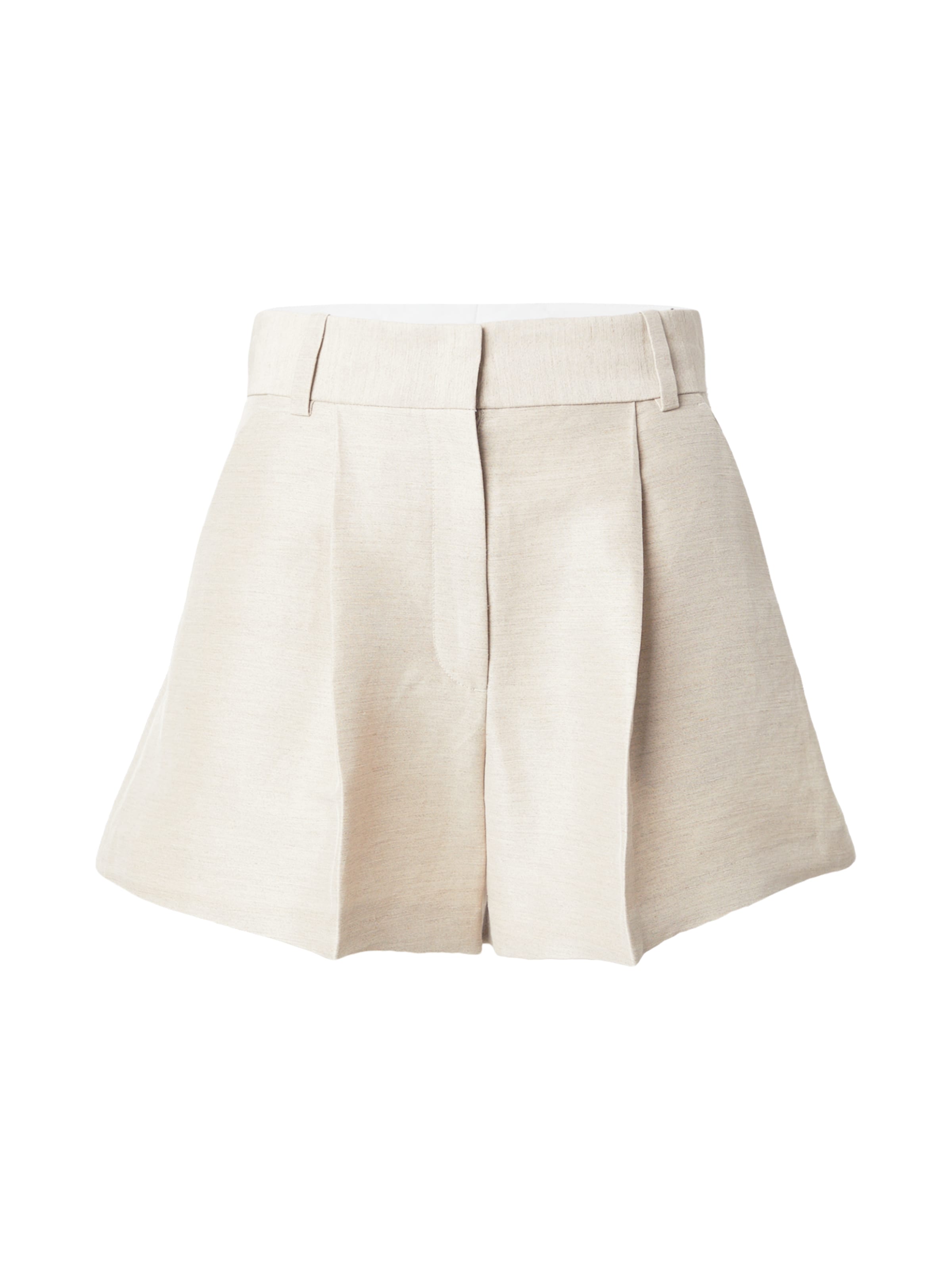 & Other Stories Loose fit Pleat-front trousers in Beige: front