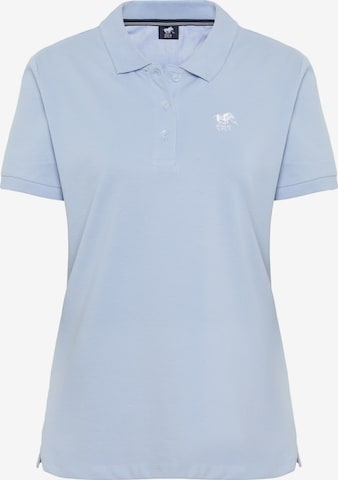Polo Sylt Polo ' im puristischen Design mit Logo-Stickerei ' in Blau: Vorderseite