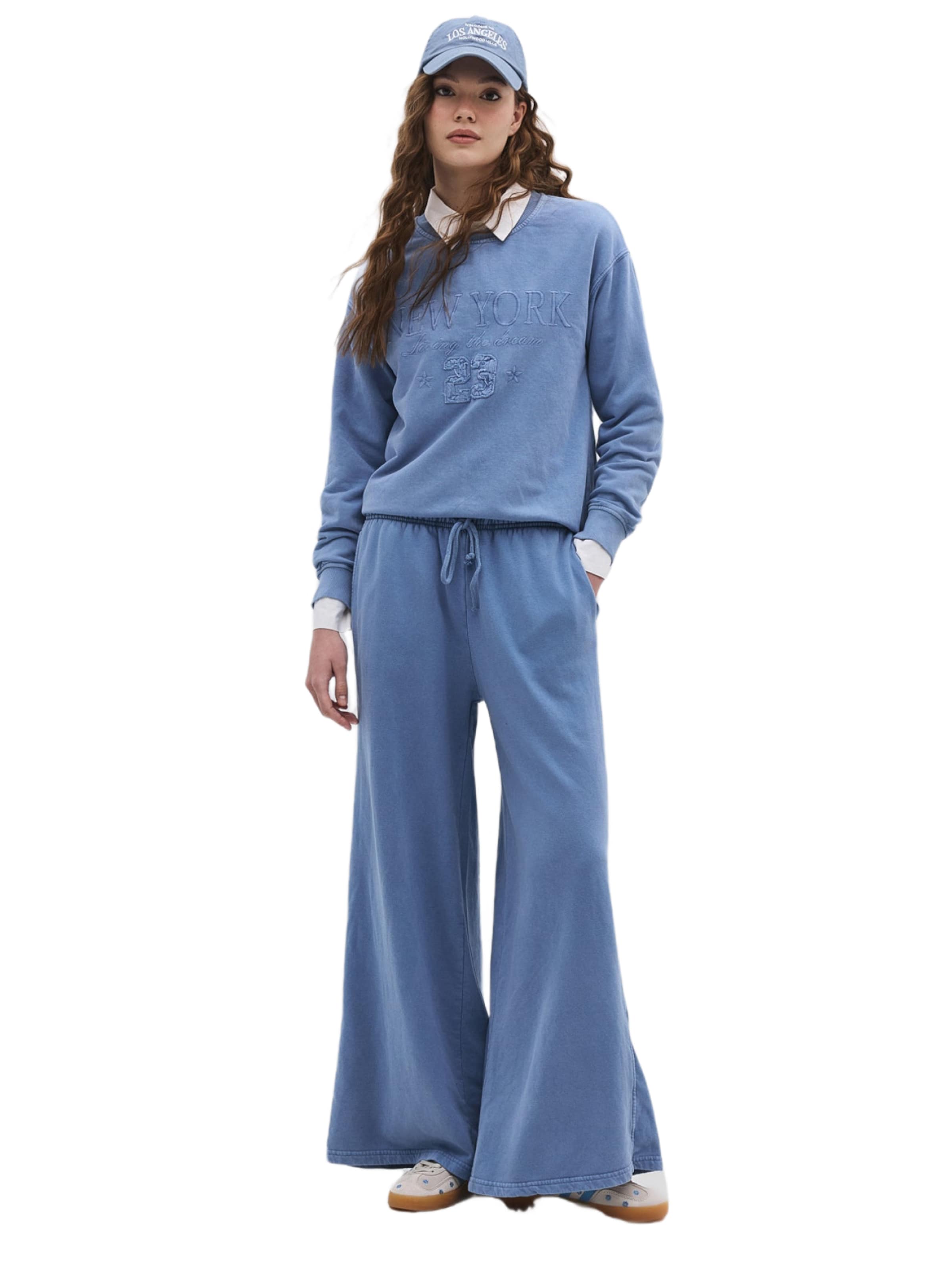 No Matter What Wide leg Trousers in Blue