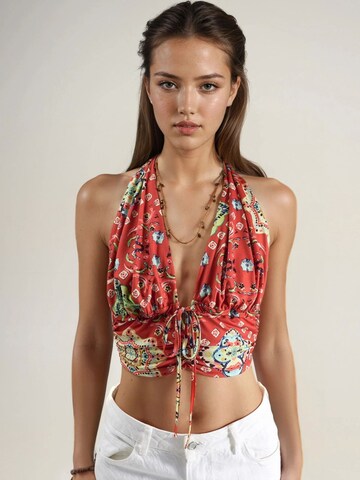 Hiccup Top in Rood: voorkant