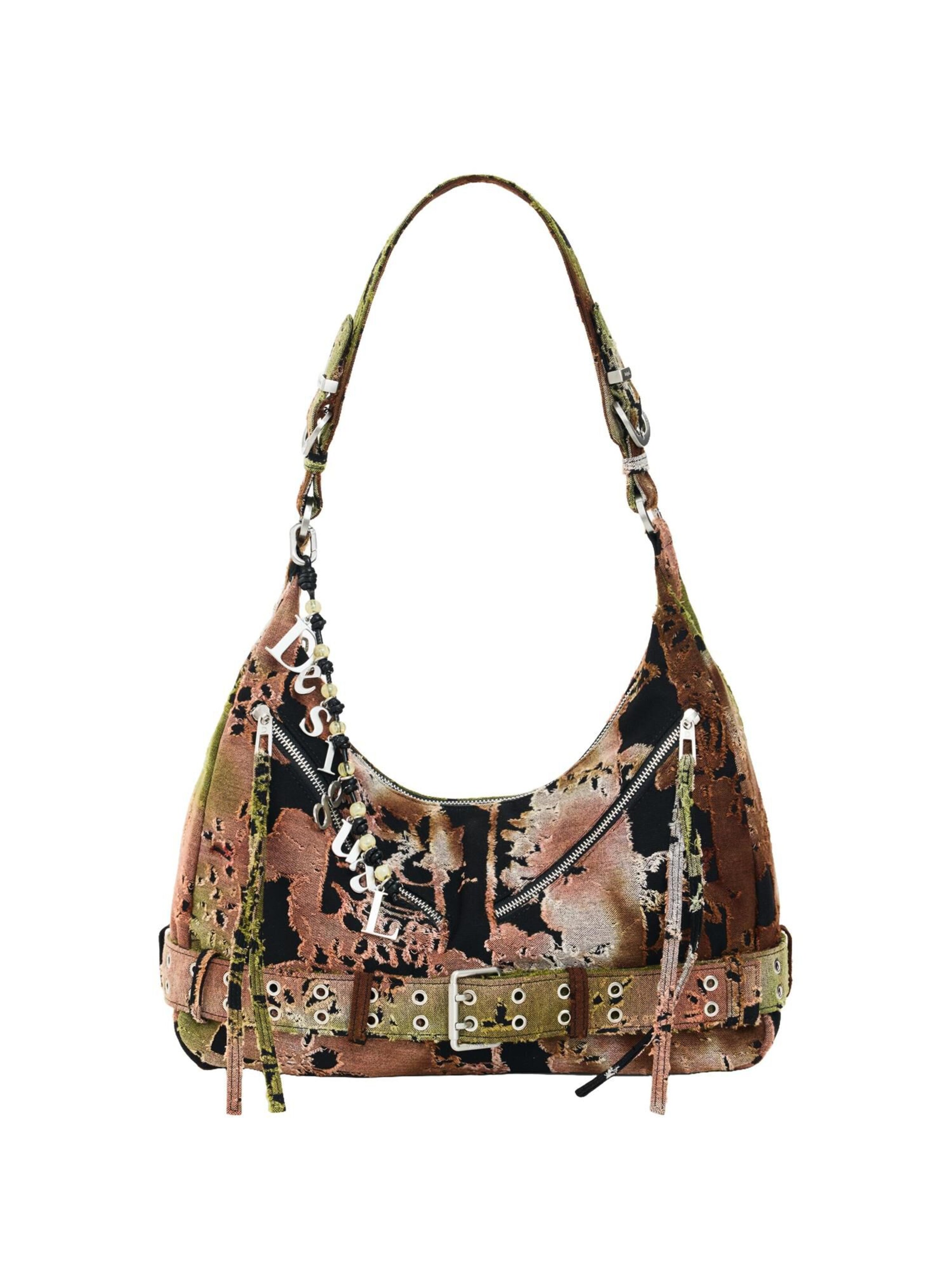 Desigual Õlakott One Size suuruses roostepruun / kiivi / must, Tootevaade
