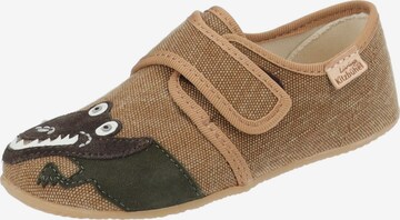 Living Kitzbühel Slippers in Brown: front