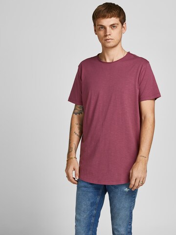 JACK & JONES Póló 'Basher' - lila: elől