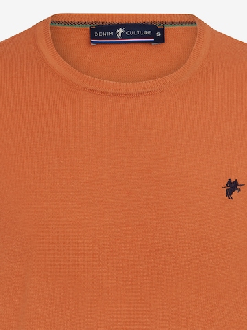 DENIM CULTURE Sweater ' Manno' in Orange