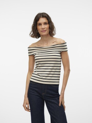 VERO MODA Top 'KENZI' in Beige: voorkant