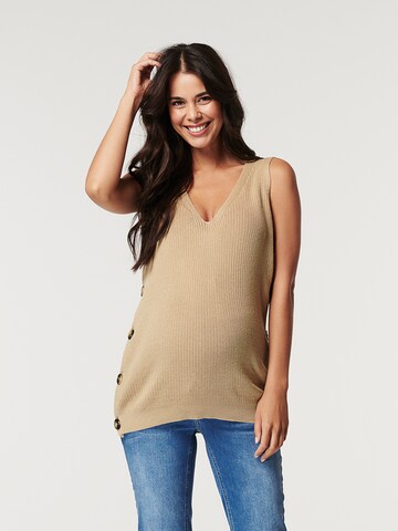 Esprit Maternity Sweater in Brown: front