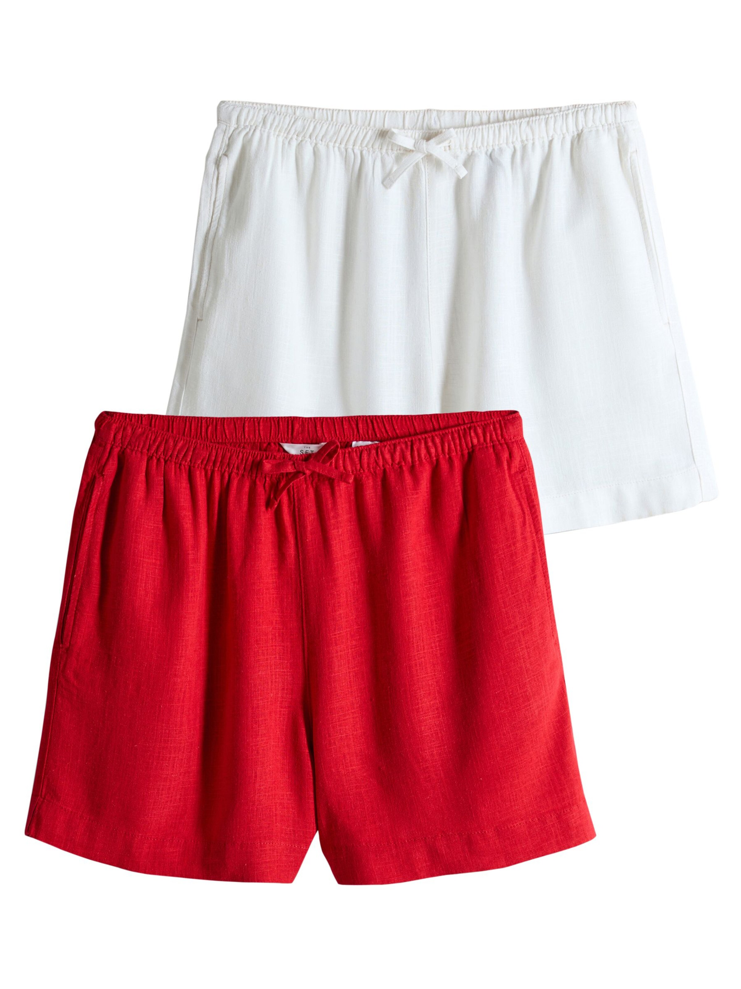 The Set - Loosefit Calças em vermelho: frente