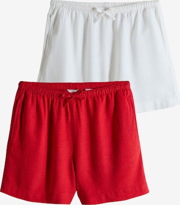 The SetLoosefit Hlače - crvena boja: prednji dio