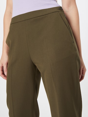 MORE & MORE Regular Pleated Pants in Green
