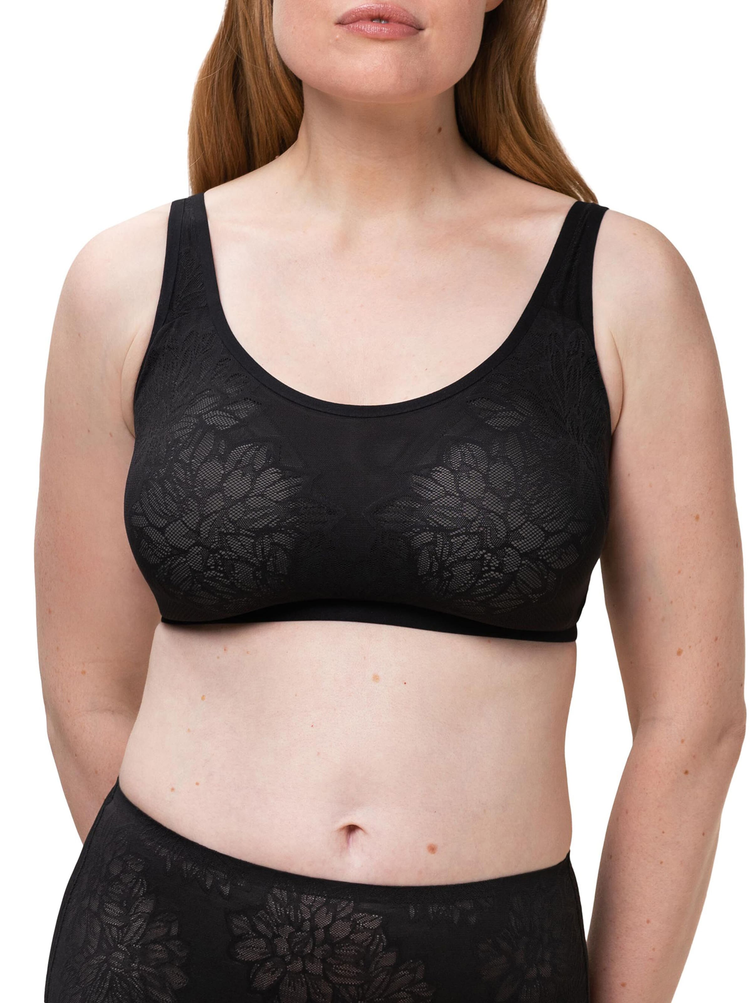 TRIUMPH Μπουστάκι Σουτιέν 'Fit Smart' σε μαύρο: μπροστά