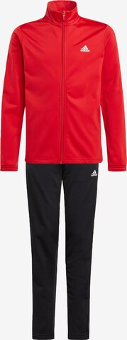 ADIDAS SPORTSWEAR Träningsdräkt 'Essentials' i röd: framsida