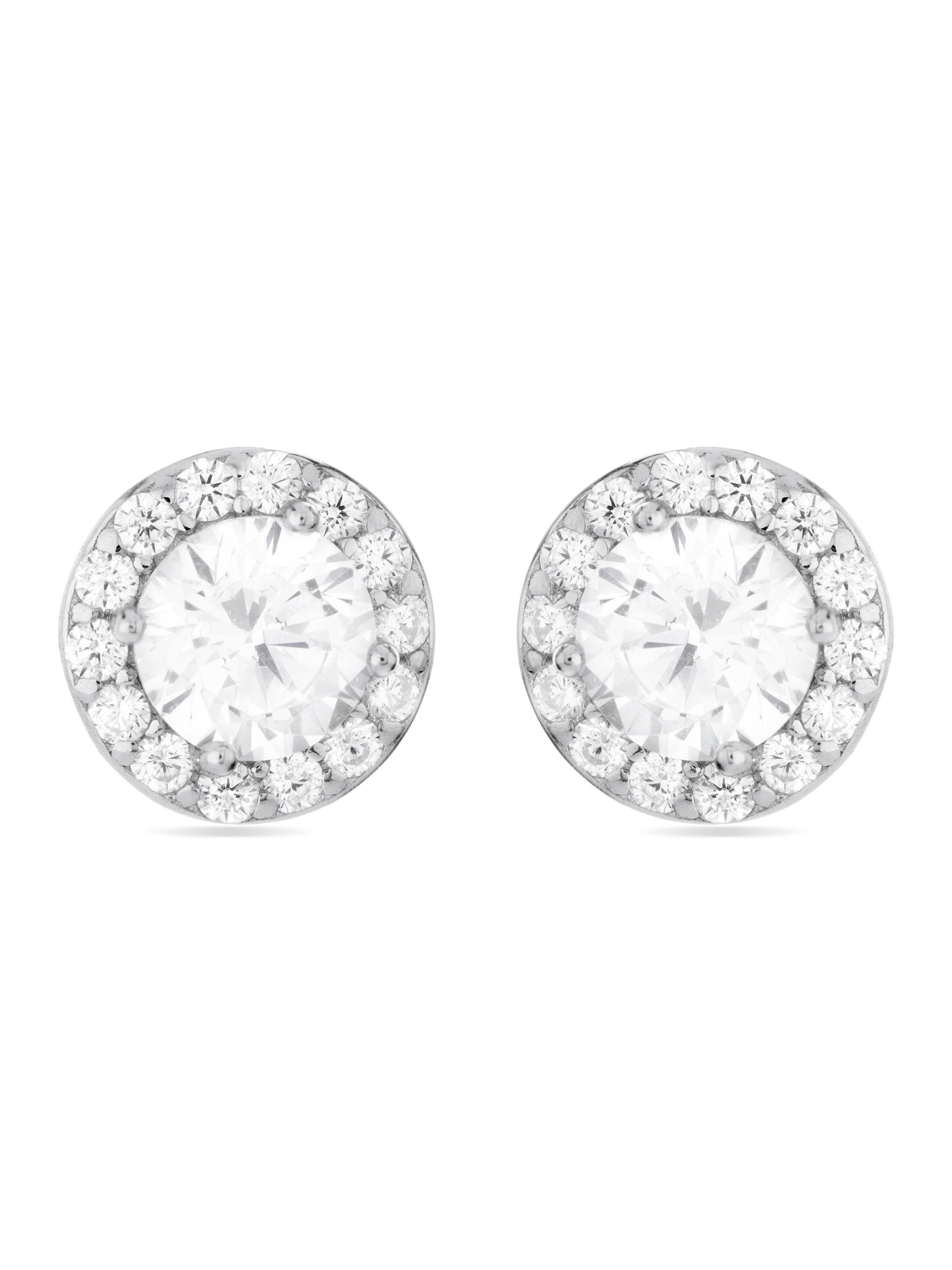 Luxenter Earrings 'Miryon' in Silver: front