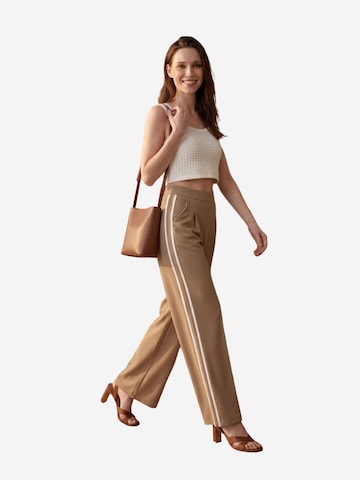 Wide Leg Pantalon à pince My fashion en beige