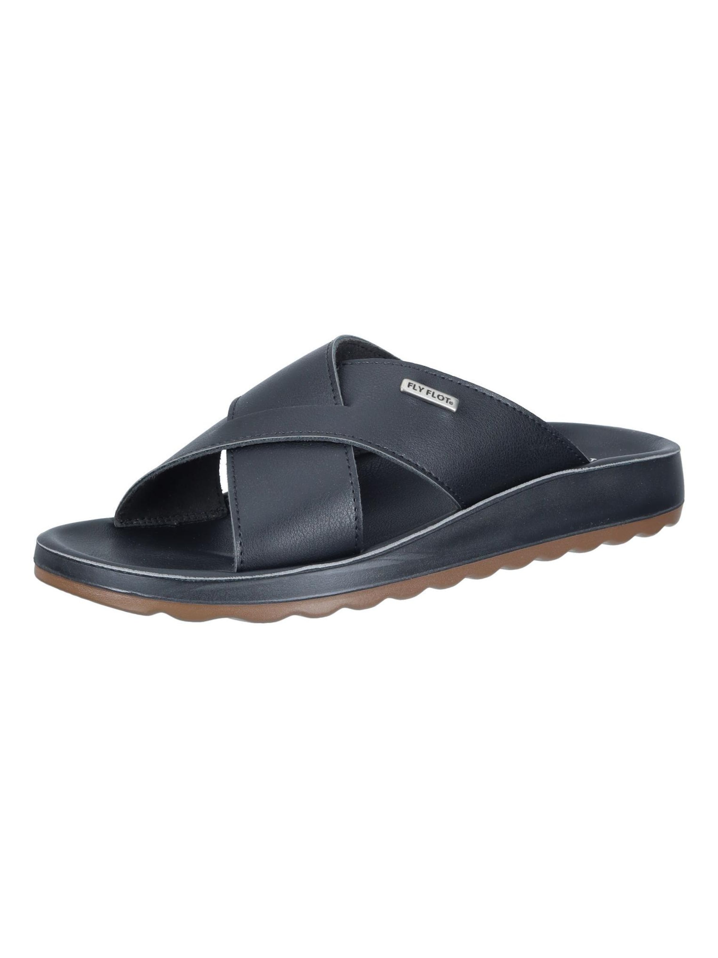 FLY FLOT Mules 'Pantoletten' in Black: front