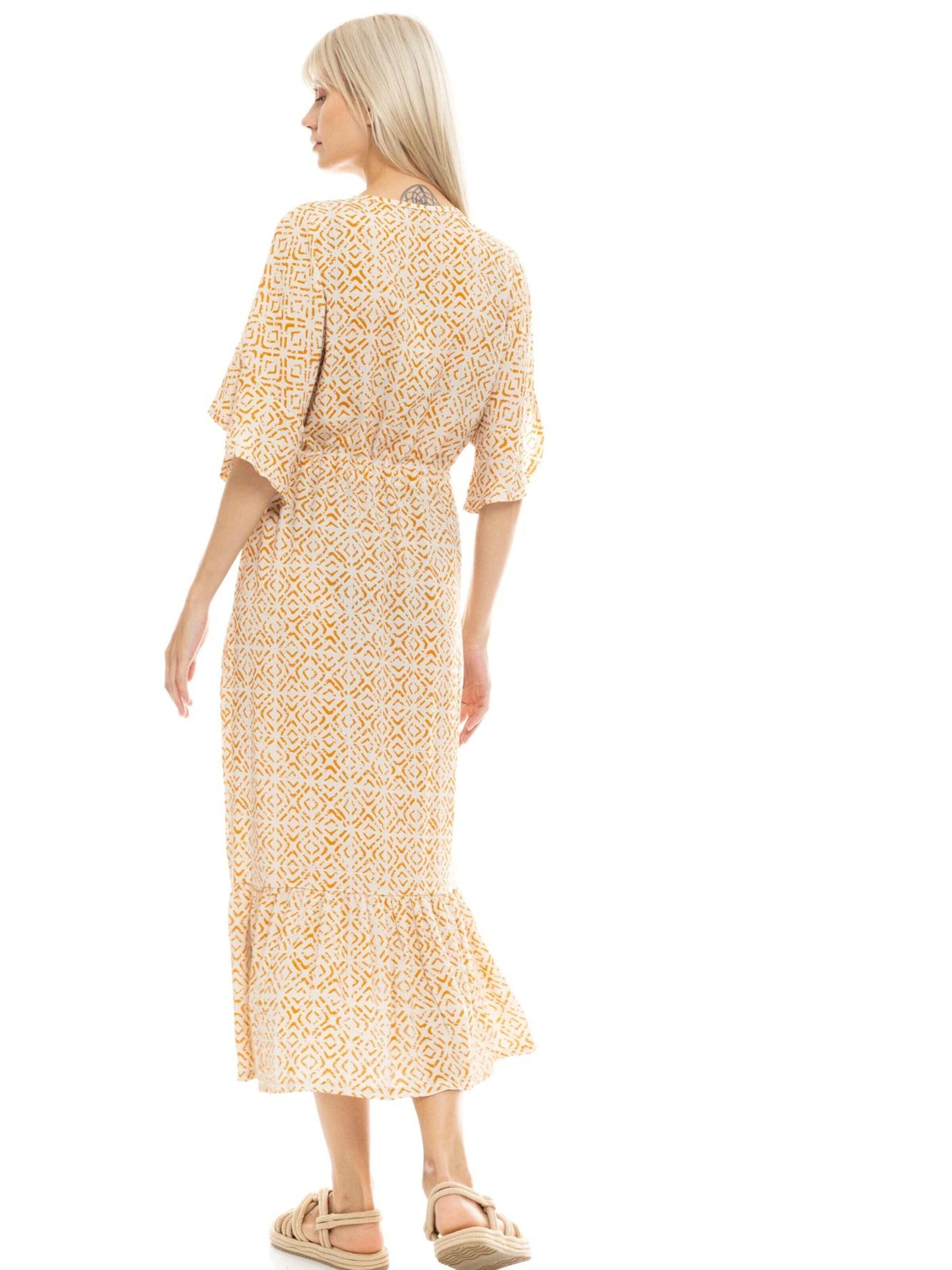 Pink Label Φόρεμα παραλίας 'BEACHWEAR SUNSET' σε κίτρινο
