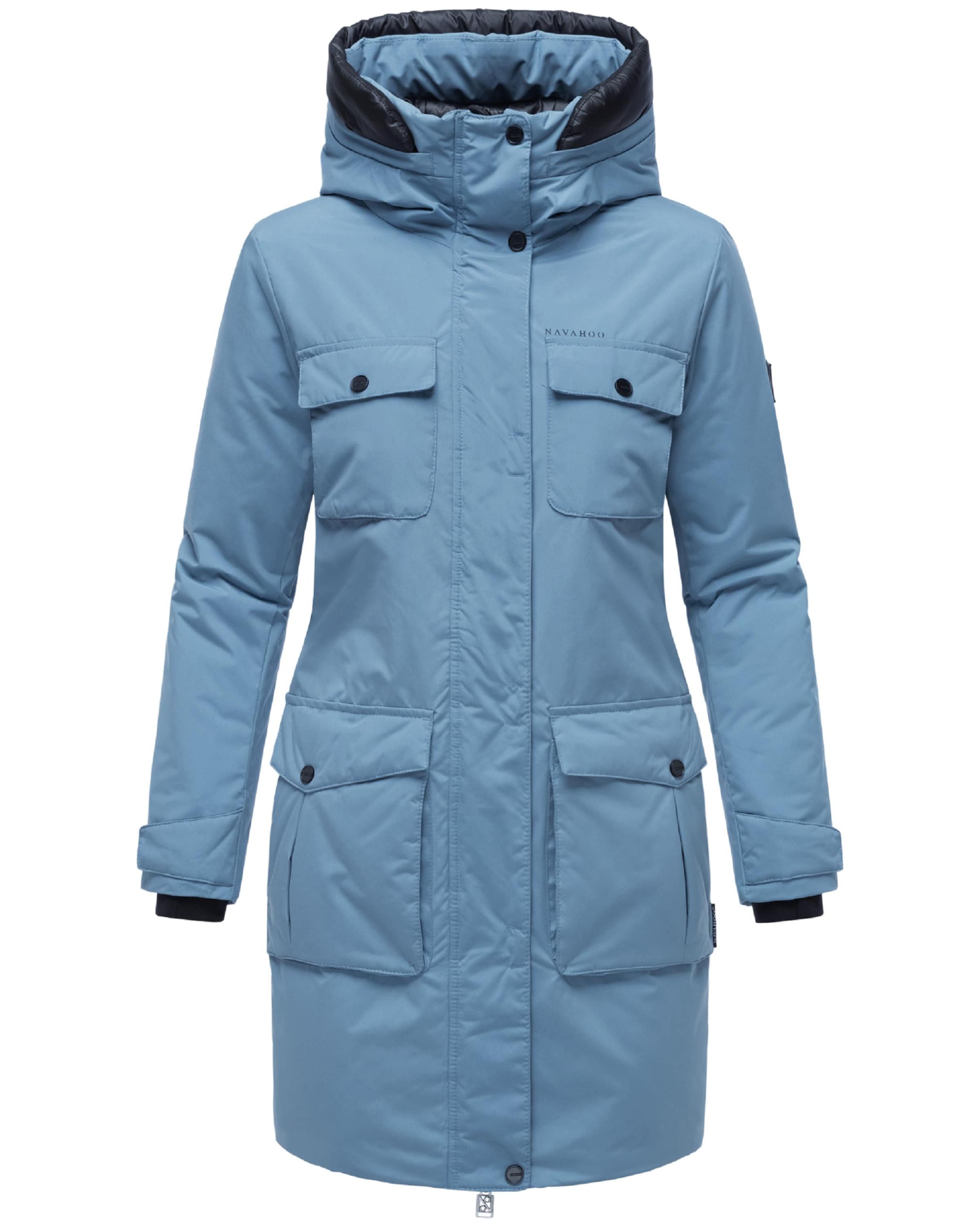 NAVAHOO Winter parka 'Eissturm 14' in Blue