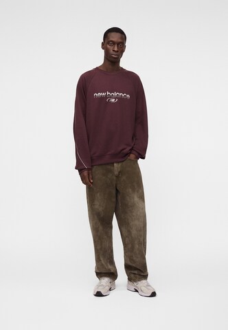 new balance - Sweatshirt 'Trackside' em vermelho