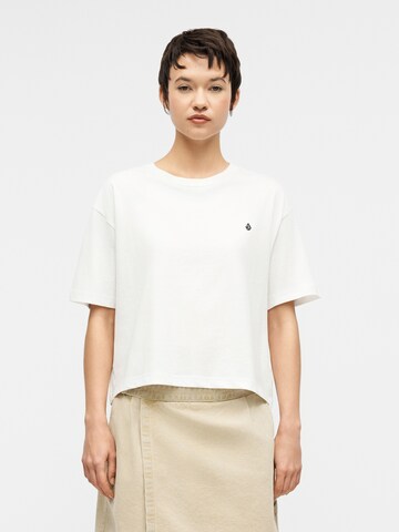 Maglietta 'STONE BLANKS UP' di Volcom in bianco: frontale