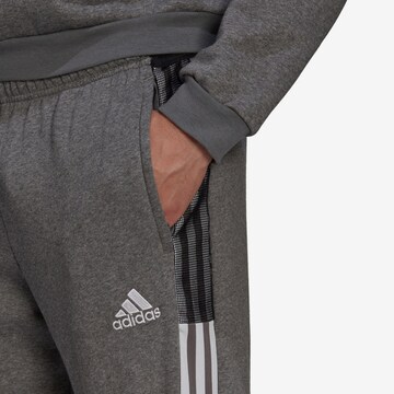 ADIDAS SPORTSWEAR Tapered Workout Pants 'Tiro 21' in Grey