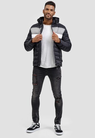 INDICODE JEANS Winterjas 'Hampshire' in Zwart