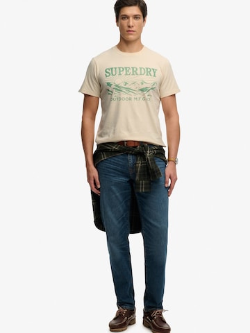 Superdry & Co Paita 'Retro Outdoor' värissä beige