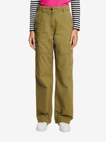 ESPRIT Wide Leg Cargohose in Grün