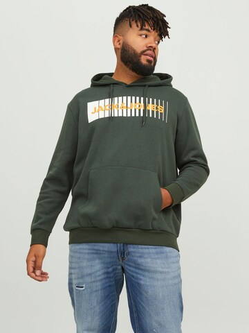 Jack & Jones Plus - Sudadera en verde: frente