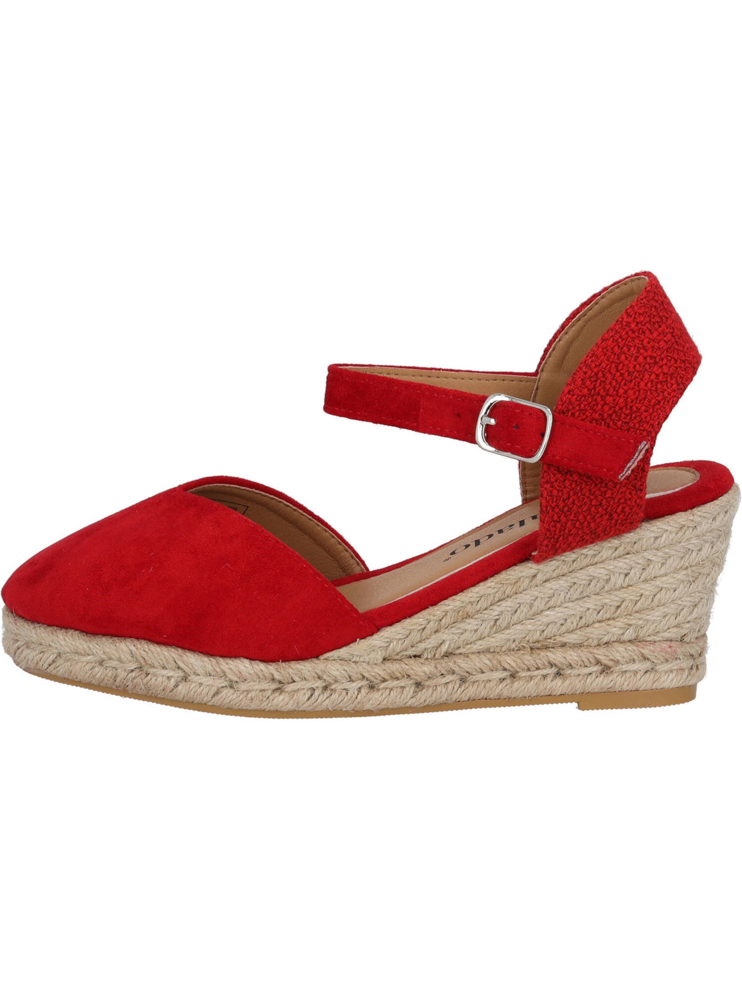 Palado Sandale 'Sathos' in Rot: Vorderseite