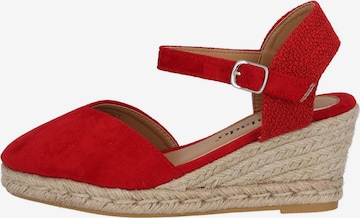 Palado Sandals 'Sathos' in Red: front