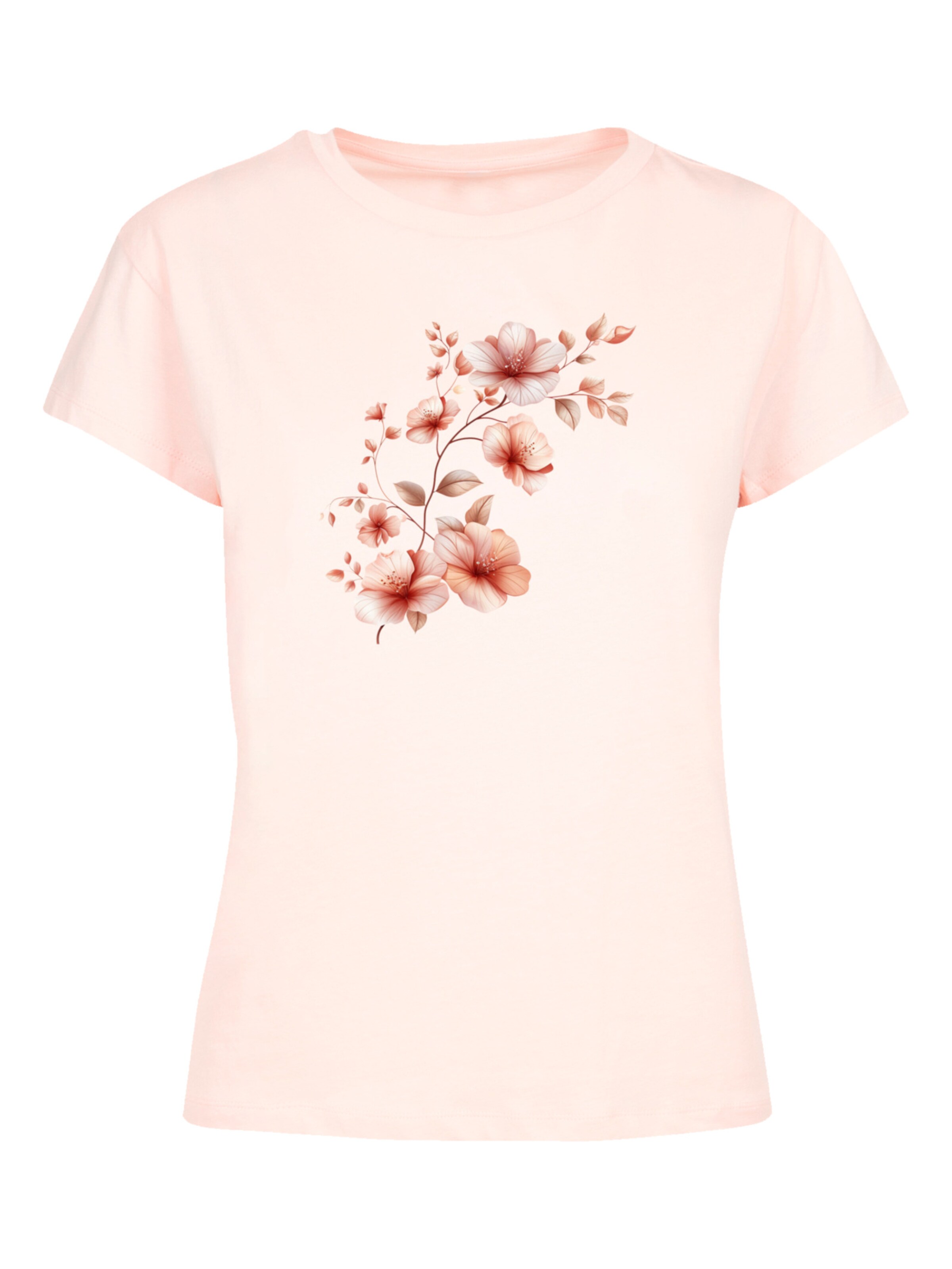 F4NT4STIC Shirt 'Rosa Blumenzweig' in Pink: front