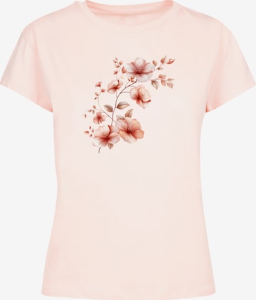 F4NT4STIC Shirt 'Rosa Blumenzweig' in Pink: front