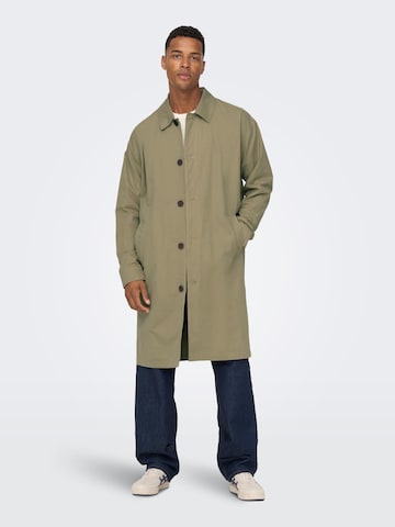 Only & Sons Between-Seasons Coat 'Malcom' in Beige