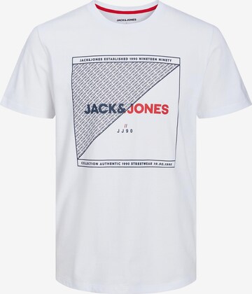 T-Shirt 'RALF' JACK & JONES en blanc : devant