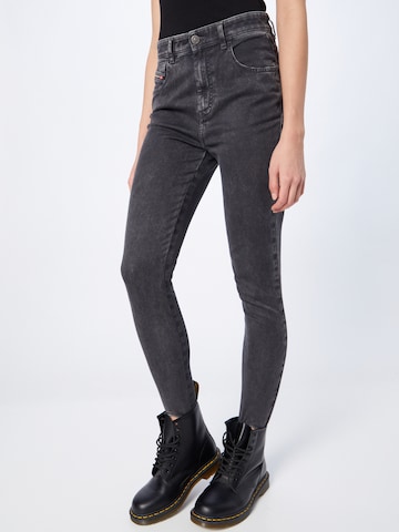 DIESEL Skinny Jeans 'SLANDY' in Black: front