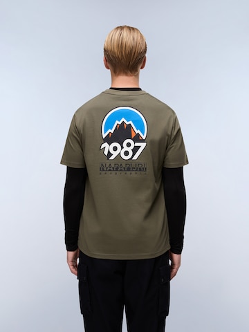 NAPAPIJRI Тениска 'S-Montepiana' в зелено