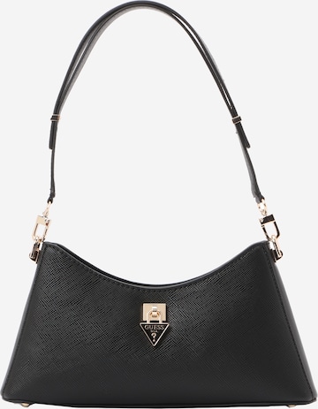 GUESS Чанта за през рамо 'Patsie' в черно: отпред