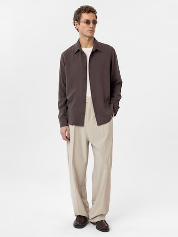 Coupe regular Chemise 'Aland' Antioch en marron