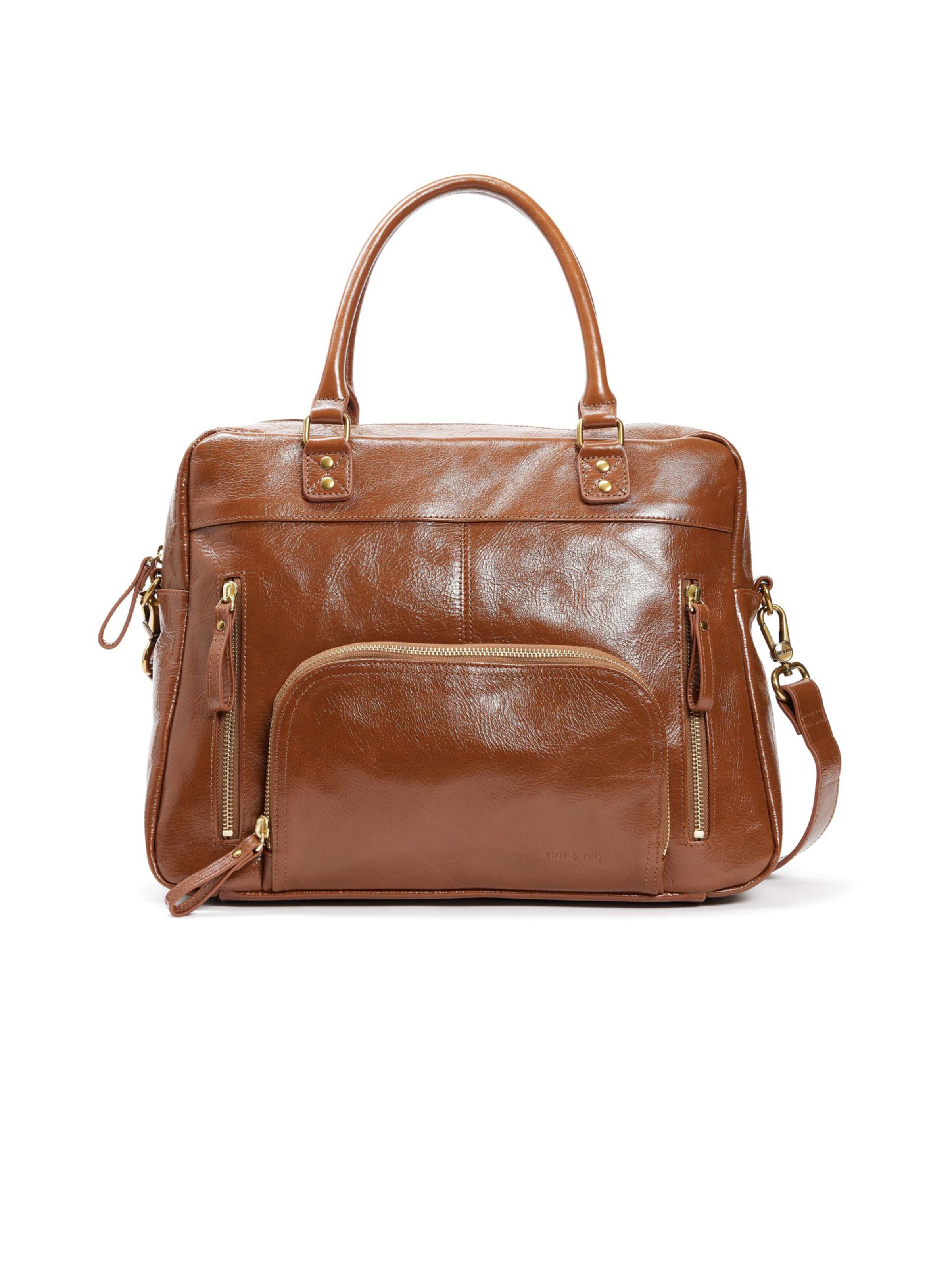 Nat&Nin Τσάντα χειρός 'Macy' σε καφέ: μπροστά