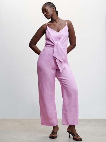 MANGO Jumpsuit 'Nalis' in Lila