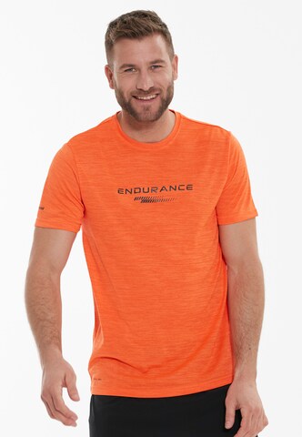 ENDURANCE Performance Shirt 'Portofino' in Orange: front