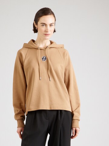 Felpa 'Emaes2' di BOSS in beige: frontale