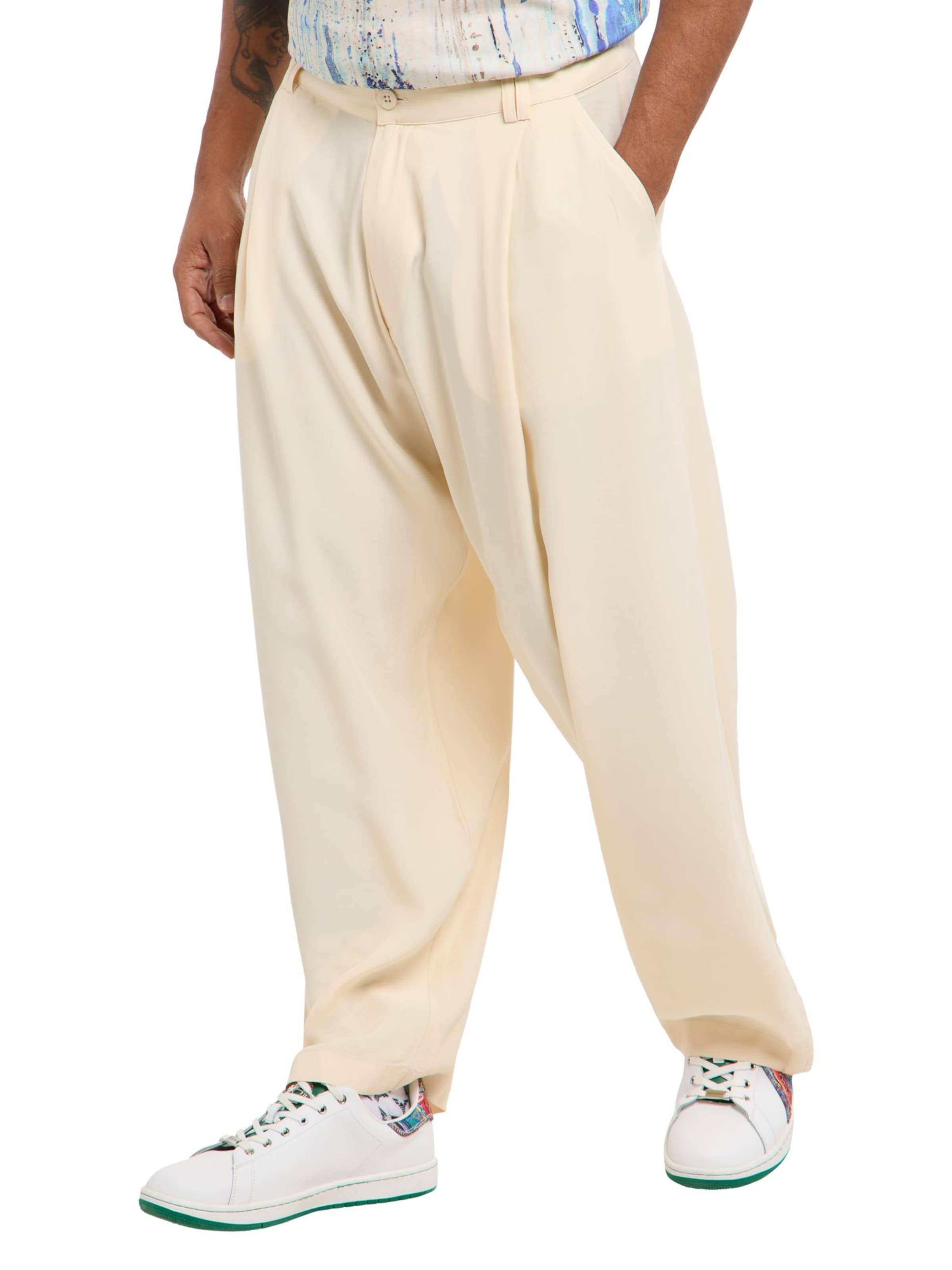 Carlo Colucci Regular Trousers 'Fasolt' in Beige: front