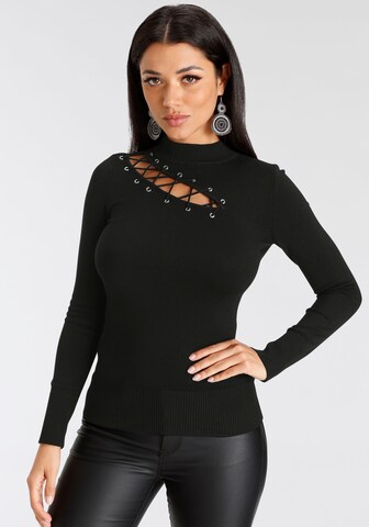 MELROSE Sweater in Black: front