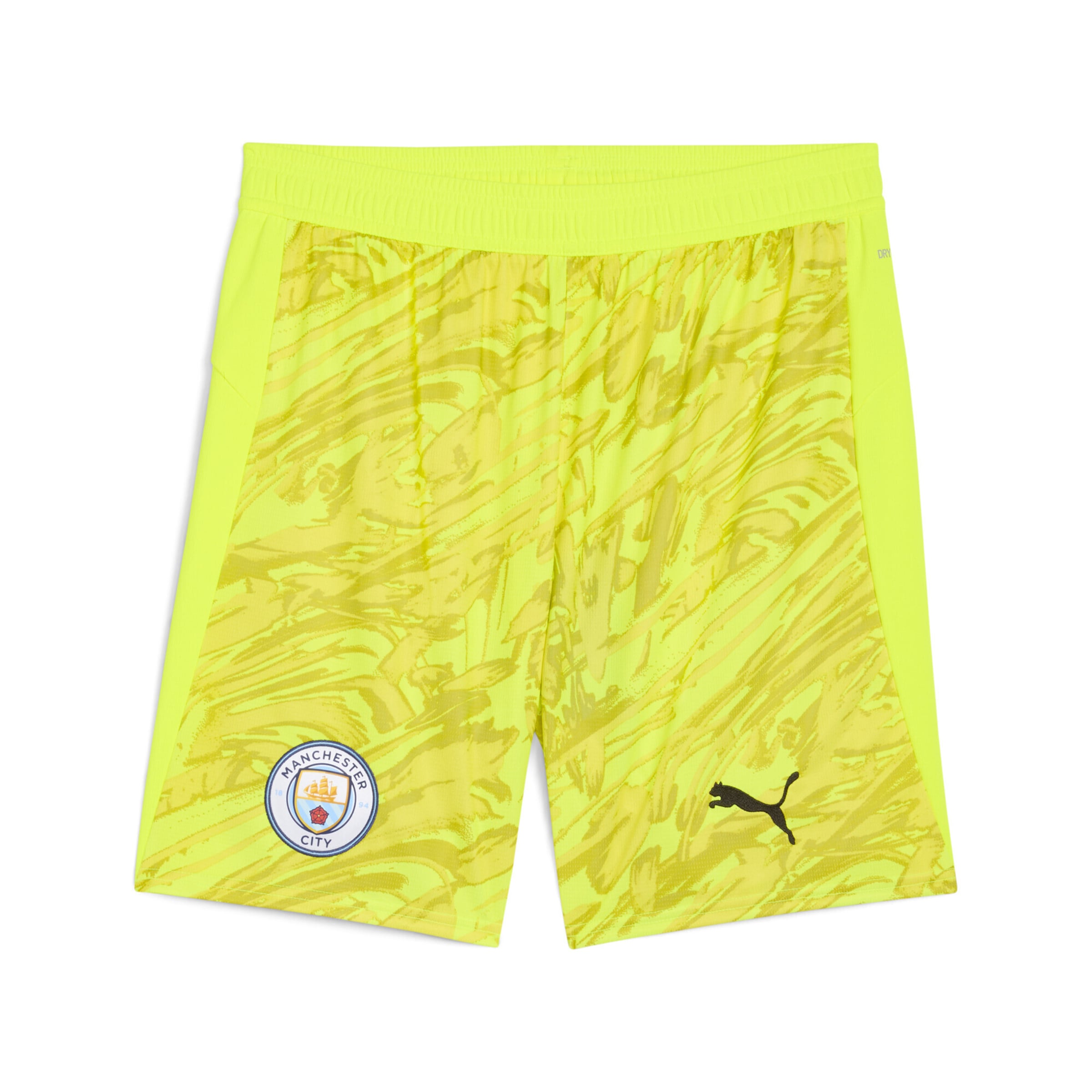 PUMA Regular Workout Pants 'Manchester City 25/26' in Yellow: front