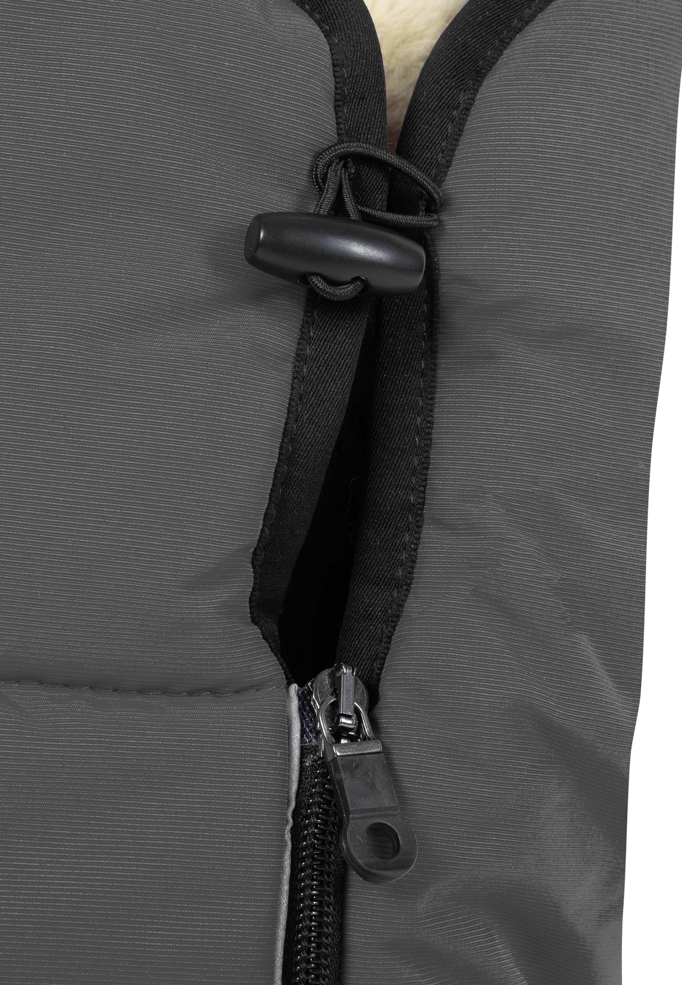 Werner Christ Baby Lammfellfußsack 'CORTINA' in Grau