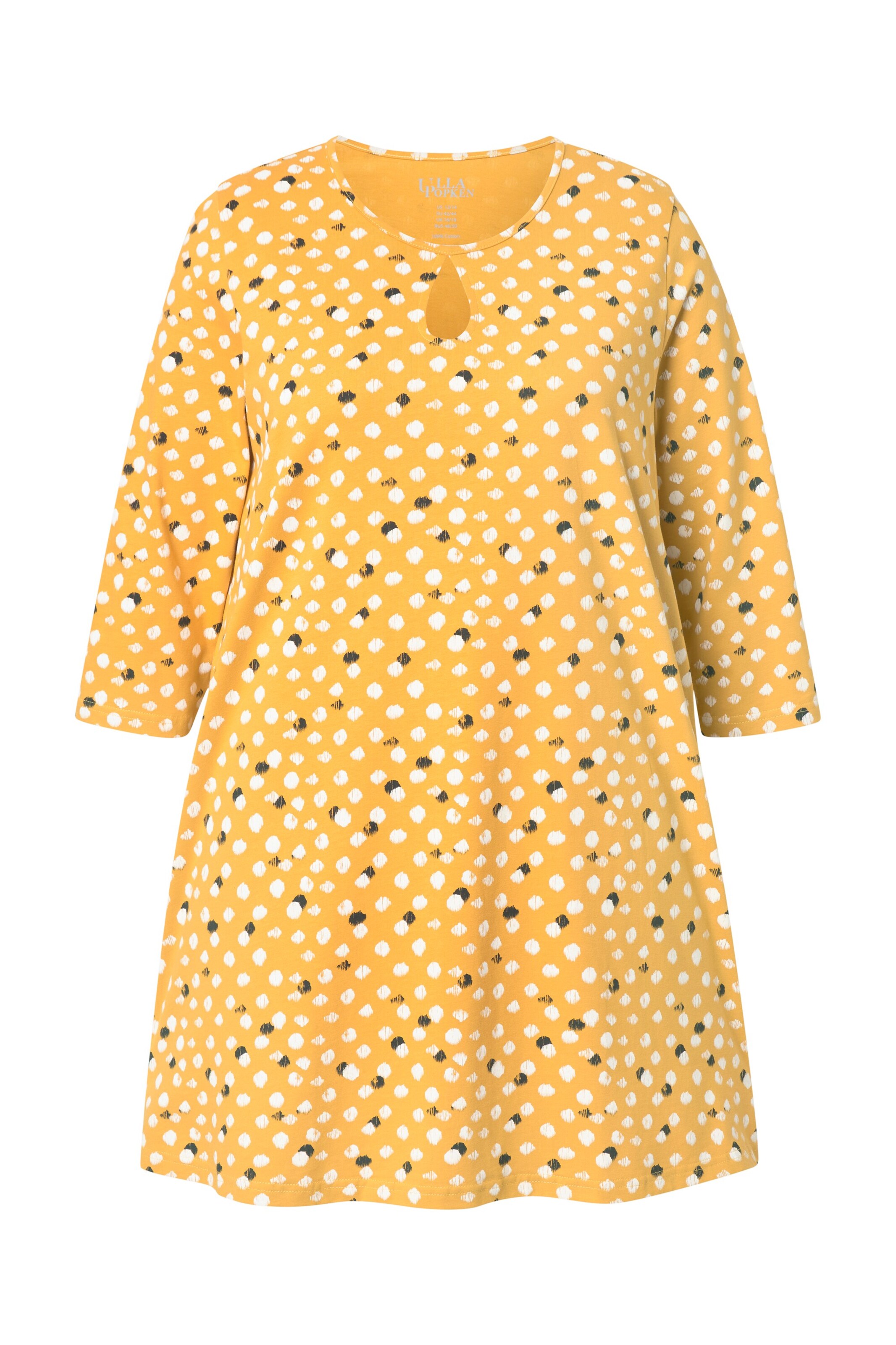 Ulla Popken Shirt in Geel: voorkant