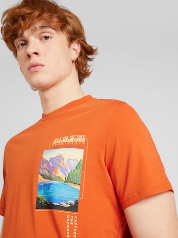 NAPAPIJRI - Camiseta 'CANADA' en naranja