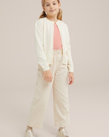 WE Fashion Knit cardigan in Beige